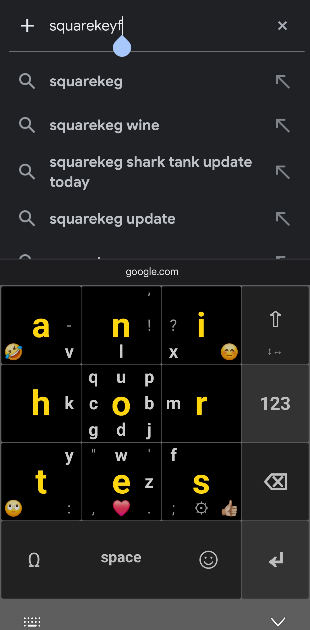 Squirkey with larger keys and characters